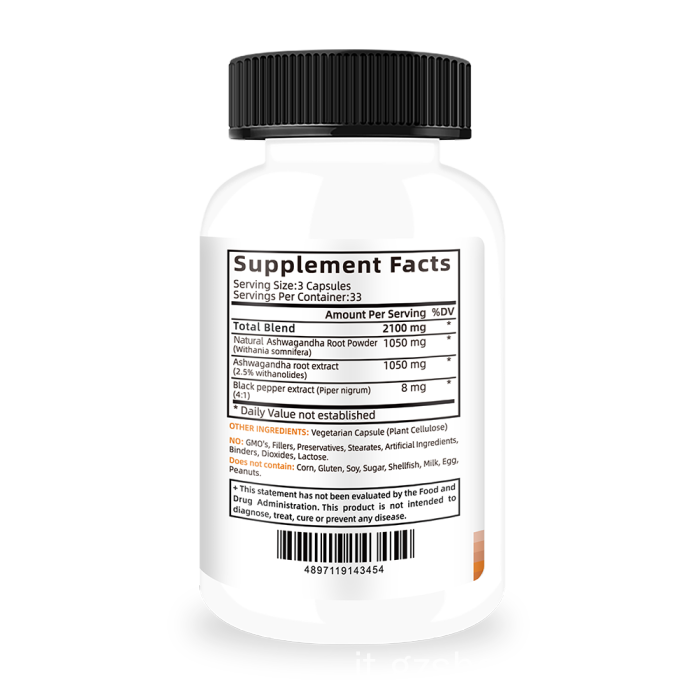 Shecome Ashwagandha 2100 mg capsule per il supporto immunitario